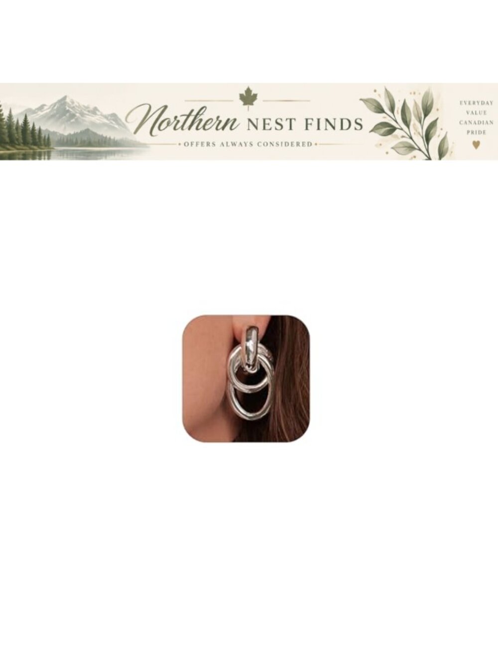 Chunky Dangle Statement Earrings Alloy Trendy Gift
